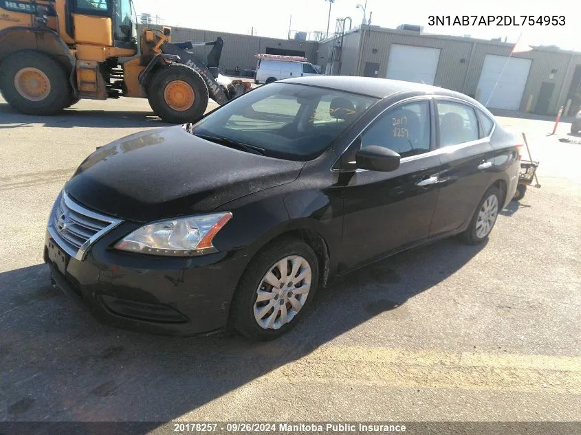 3N1AB7AP2DL754953 2013 Nissan Sentra S/Sv/Sr/Sl