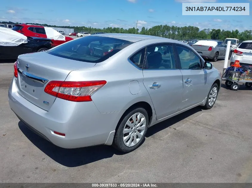 3N1AB7AP4DL774234 2013 Nissan Sentra S