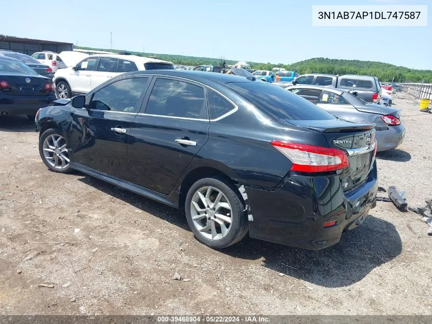 2013 Nissan Sentra Sr VIN: 3N1AB7AP1DL747587 Lot: 39468904