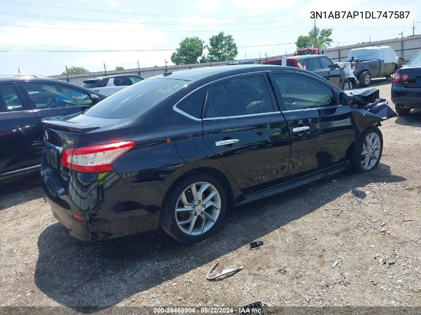 2013 Nissan Sentra Sr VIN: 3N1AB7AP1DL747587 Lot: 39468904