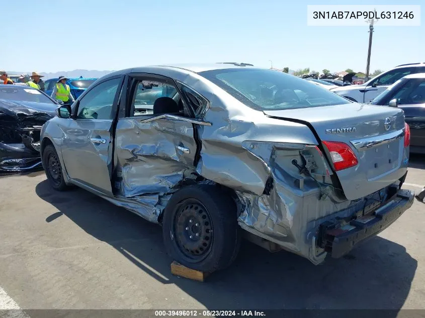 2013 Nissan Sentra Sv VIN: 3N1AB7AP9DL631246 Lot: 39496012