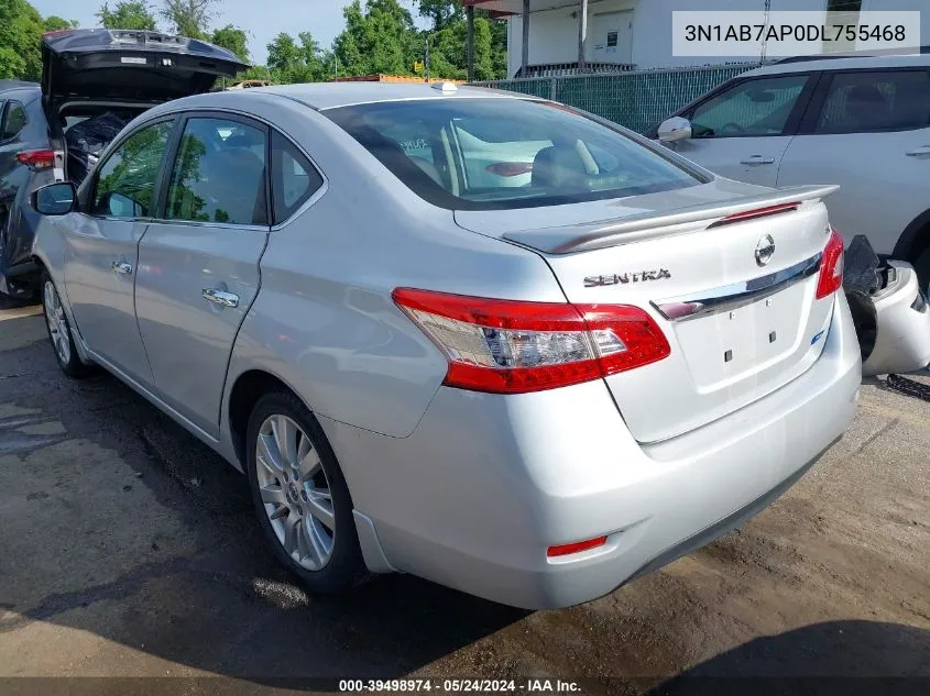 2013 Nissan Sentra Sl VIN: 3N1AB7AP0DL755468 Lot: 39498974