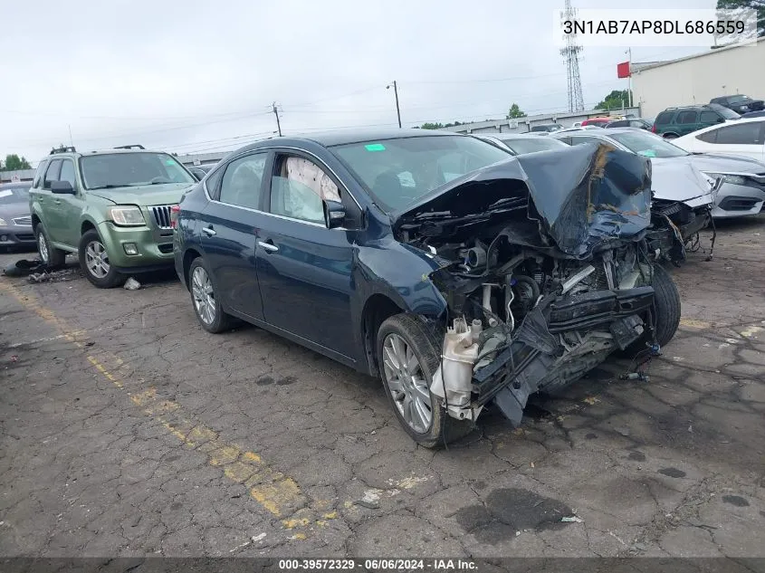 2013 Nissan Sentra Sl VIN: 3N1AB7AP8DL686559 Lot: 39572329