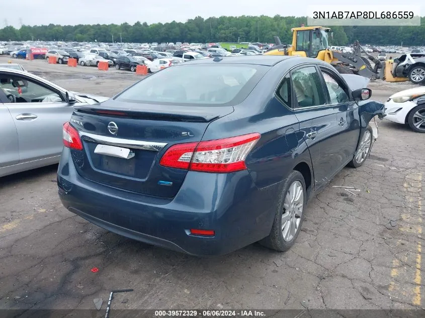 2013 Nissan Sentra Sl VIN: 3N1AB7AP8DL686559 Lot: 39572329