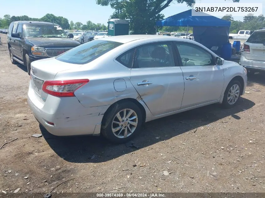 3N1AB7AP2DL753267 2013 Nissan Sentra S