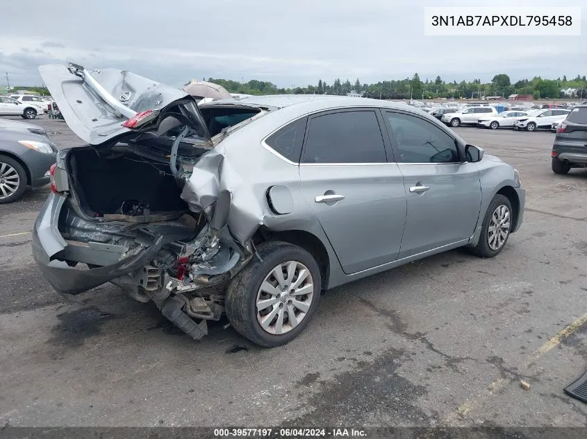 2013 Nissan Sentra Sv VIN: 3N1AB7APXDL795458 Lot: 39577197