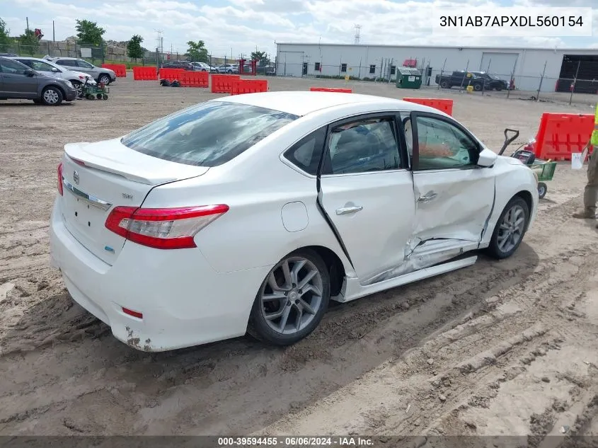 2013 Nissan Sentra Sr VIN: 3N1AB7APXDL560154 Lot: 39594455