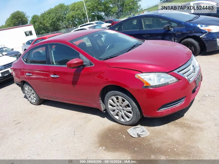 3N1AB7APXDL624483 2013 Nissan Sentra Sv