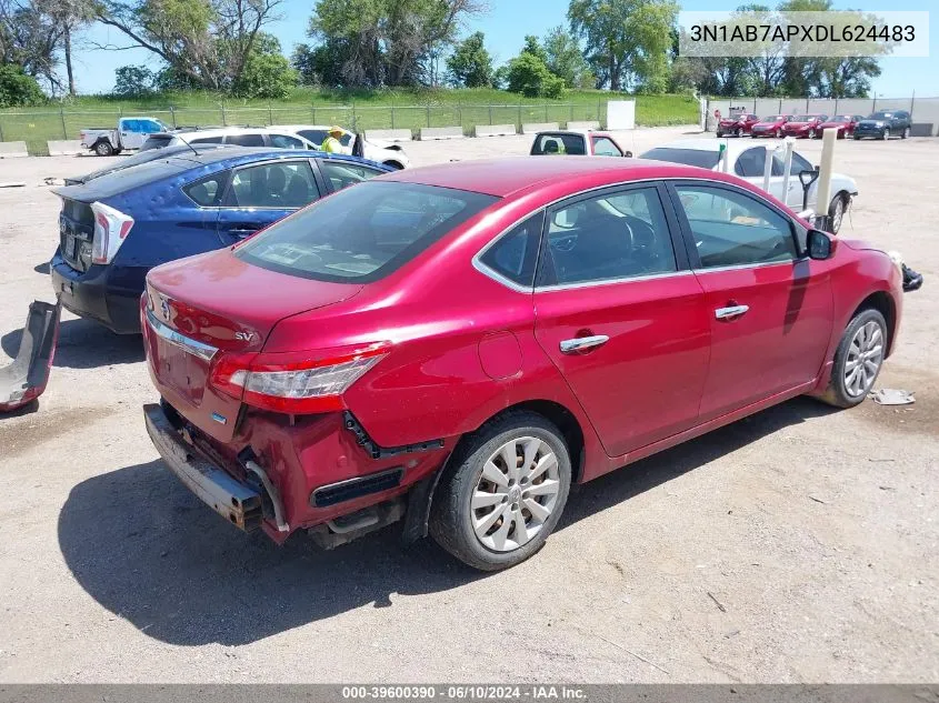 3N1AB7APXDL624483 2013 Nissan Sentra Sv