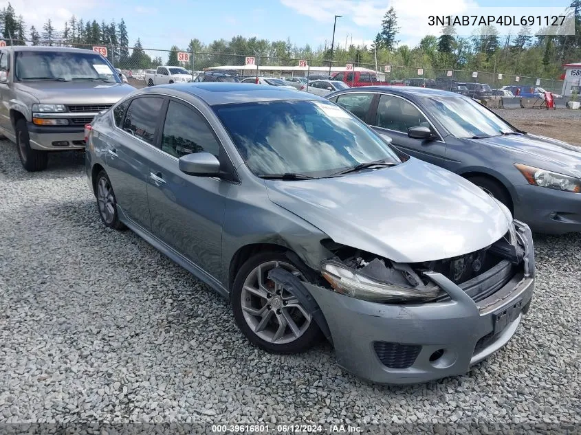 2013 Nissan Sentra Sr VIN: 3N1AB7AP4DL691127 Lot: 39616801