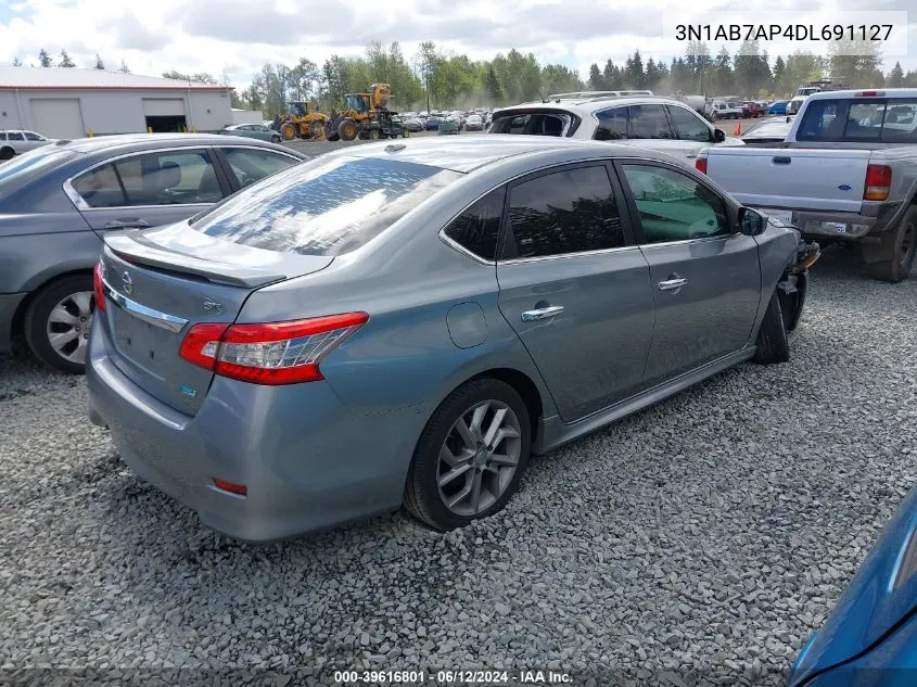 2013 Nissan Sentra Sr VIN: 3N1AB7AP4DL691127 Lot: 39616801