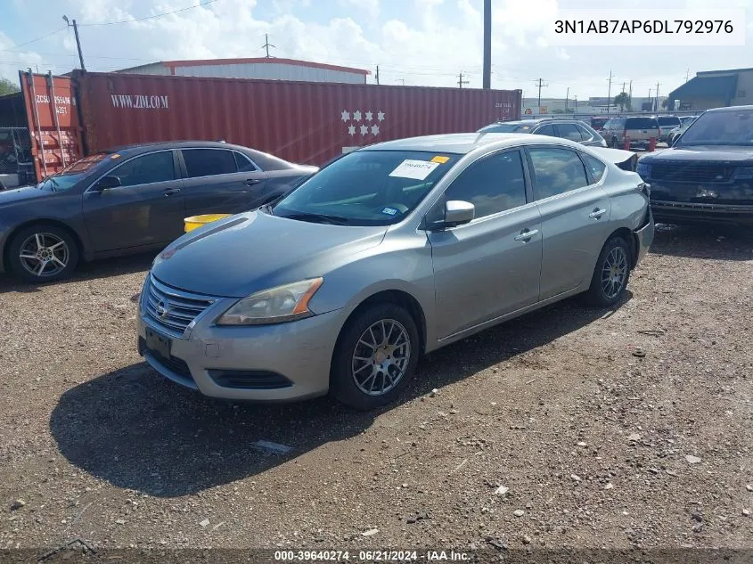 3N1AB7AP6DL792976 2013 Nissan Sentra S