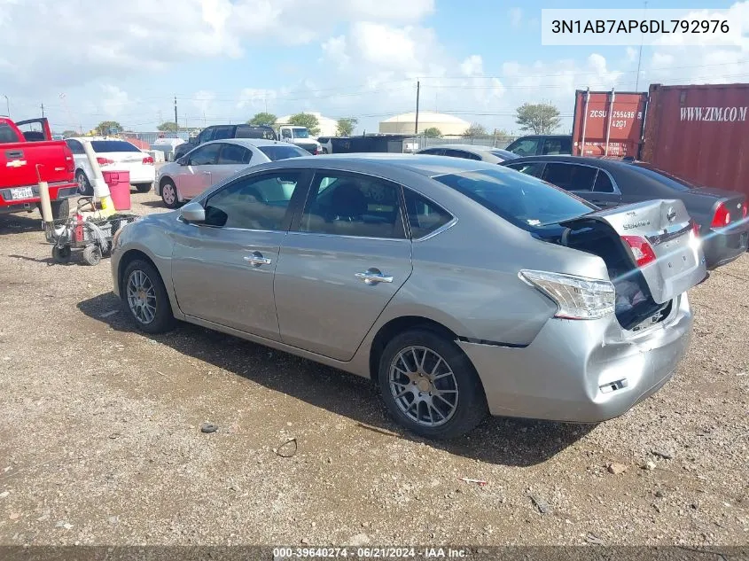 3N1AB7AP6DL792976 2013 Nissan Sentra S