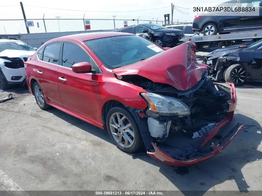 2013 Nissan Sentra Sr VIN: 3N1AB7AP3DL688834 Lot: 39681213