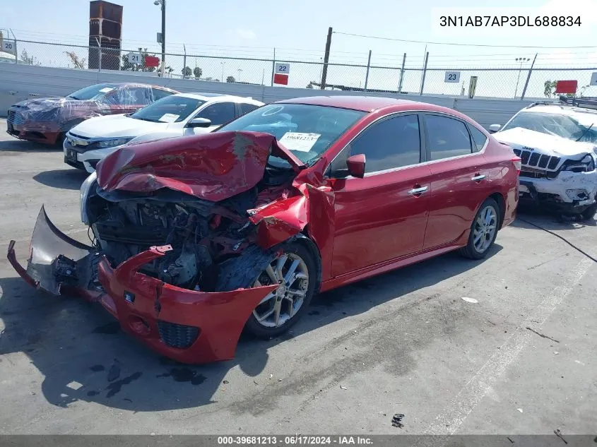 2013 Nissan Sentra Sr VIN: 3N1AB7AP3DL688834 Lot: 39681213