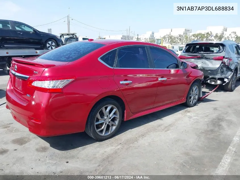 3N1AB7AP3DL688834 2013 Nissan Sentra Sr