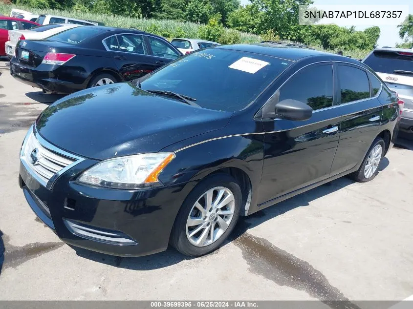 2013 Nissan Sentra Sv VIN: 3N1AB7AP1DL687357 Lot: 39699395