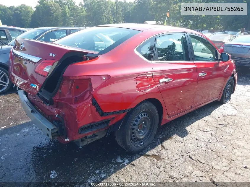 3N1AB7AP8DL755265 2013 Nissan Sentra Sv