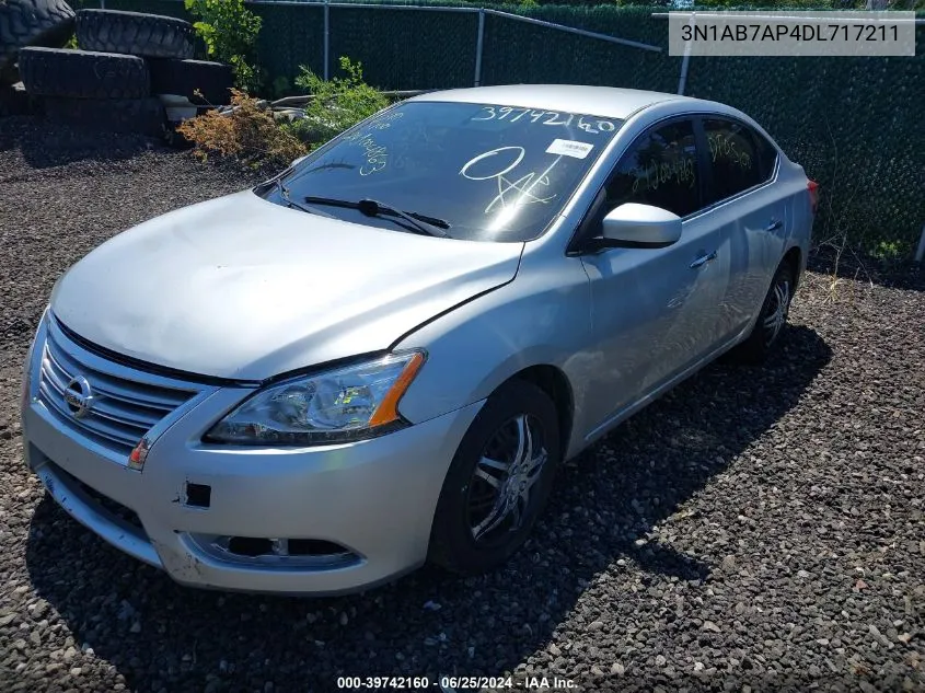 3N1AB7AP4DL717211 2013 Nissan Sentra Sv