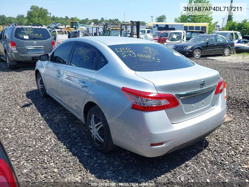 2013 Nissan Sentra Sv VIN: 3N1AB7AP4DL717211 Lot: 39742160