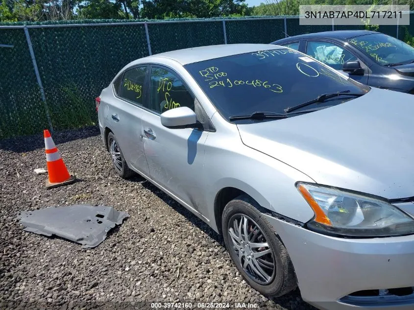 2013 Nissan Sentra Sv VIN: 3N1AB7AP4DL717211 Lot: 39742160