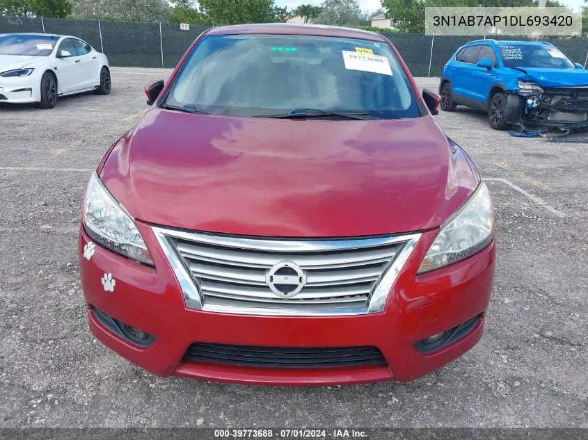 3N1AB7AP1DL693420 2013 Nissan Sentra Sl