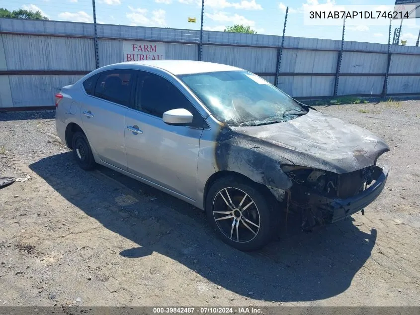 2013 Nissan Sentra Sv VIN: 3N1AB7AP1DL746214 Lot: 39842487