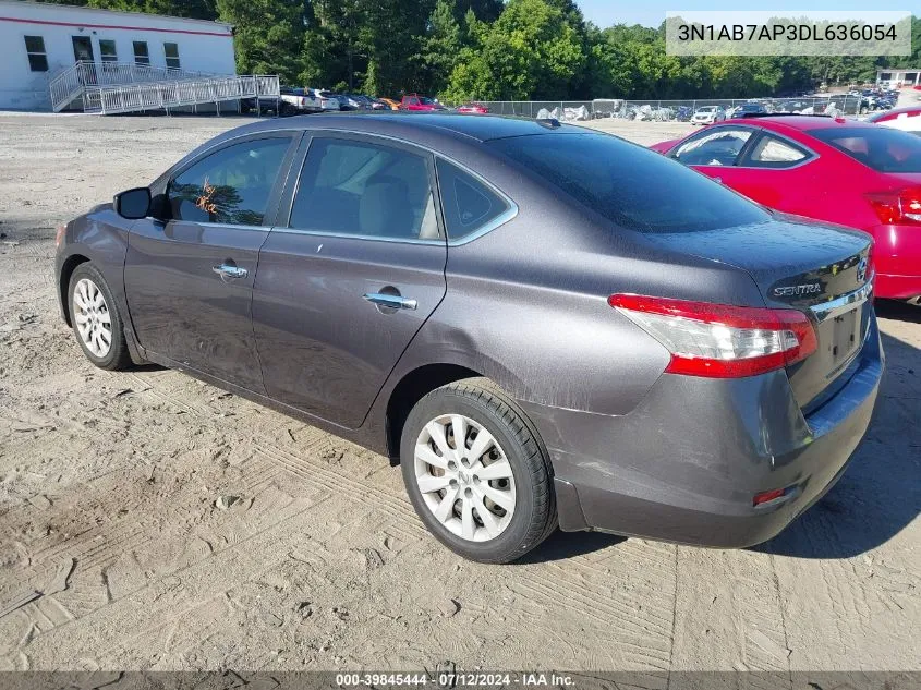 2013 Nissan Sentra Sv VIN: 3N1AB7AP3DL636054 Lot: 39845444