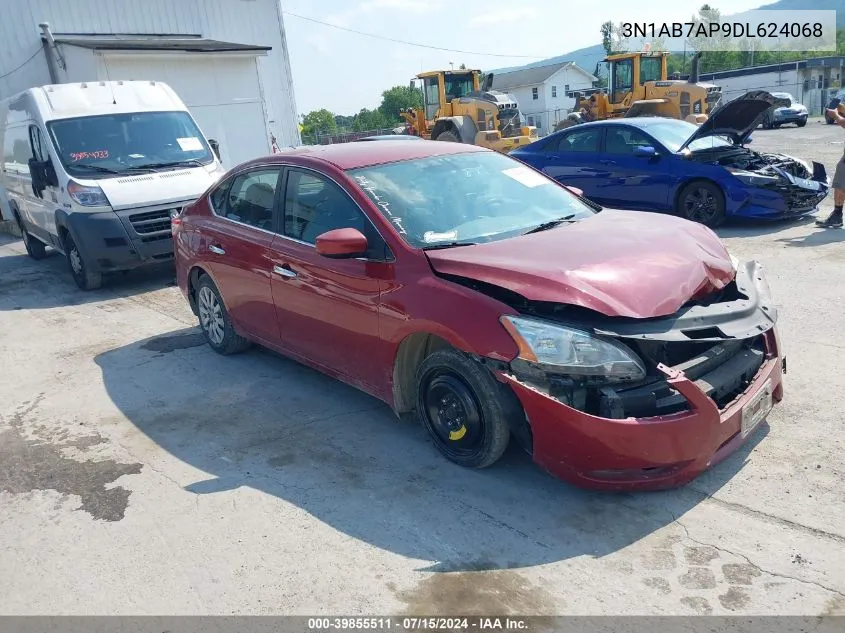 2013 Nissan Sentra Sv VIN: 3N1AB7AP9DL624068 Lot: 39855511