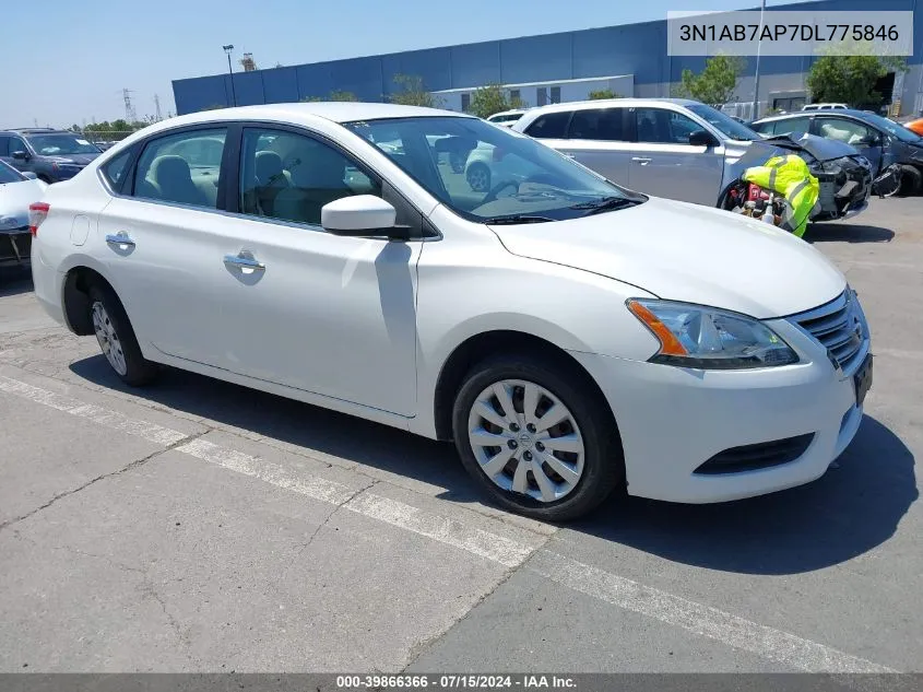 2013 Nissan Sentra Sv VIN: 3N1AB7AP7DL775846 Lot: 39866366