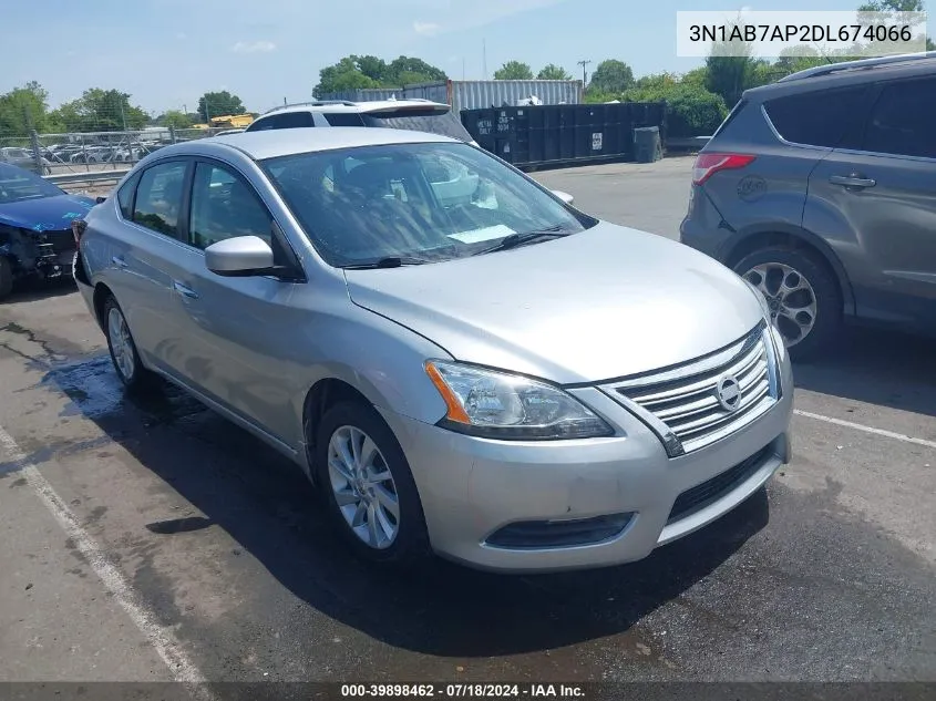 2013 Nissan Sentra Sv VIN: 3N1AB7AP2DL674066 Lot: 39898462