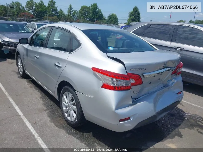 3N1AB7AP2DL674066 2013 Nissan Sentra Sv