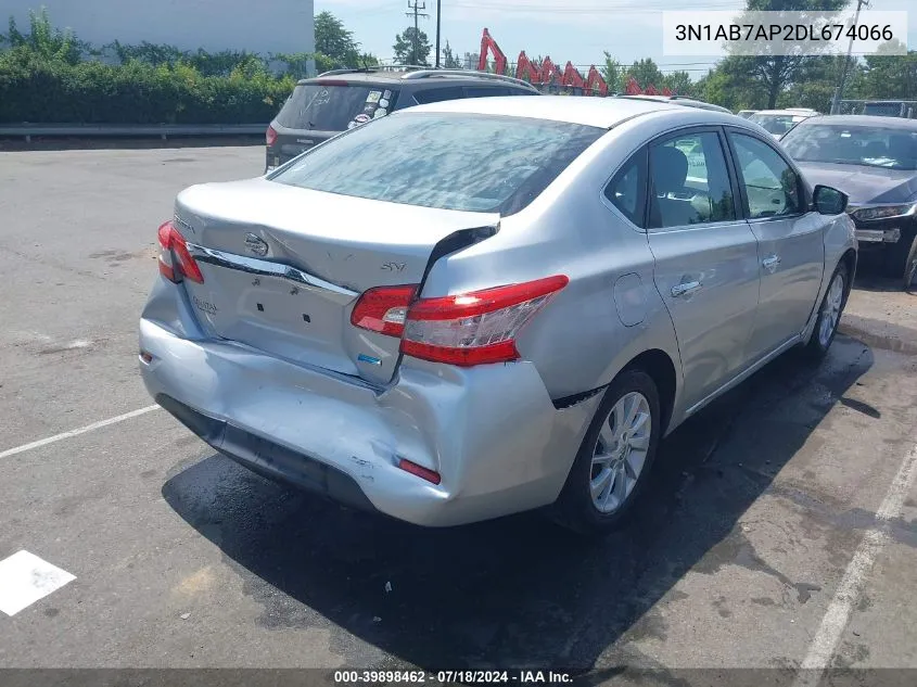 2013 Nissan Sentra Sv VIN: 3N1AB7AP2DL674066 Lot: 39898462