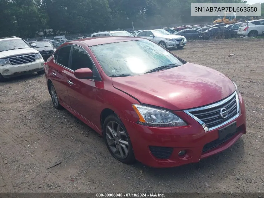 2013 Nissan Sentra Sr VIN: 3N1AB7AP7DL663550 Lot: 39908945