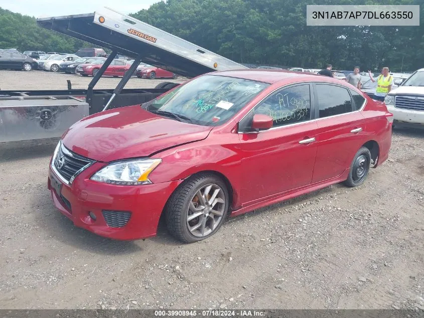 2013 Nissan Sentra Sr VIN: 3N1AB7AP7DL663550 Lot: 39908945