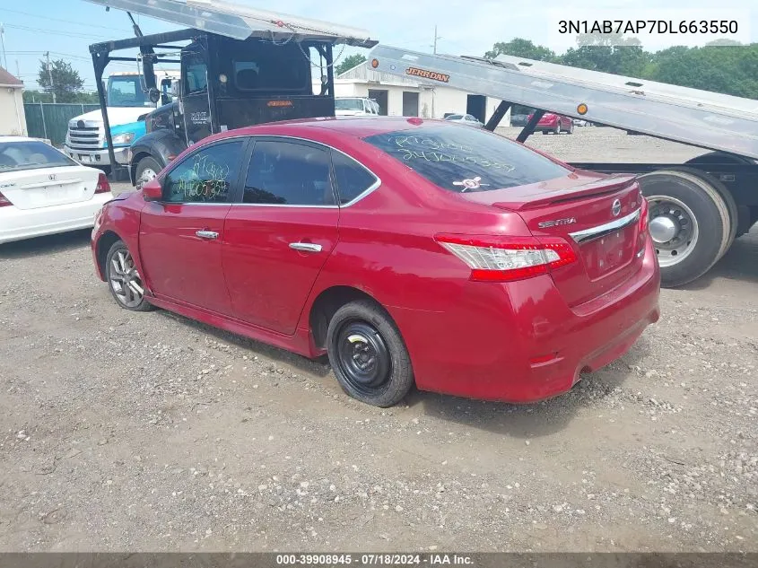 3N1AB7AP7DL663550 2013 Nissan Sentra Sr