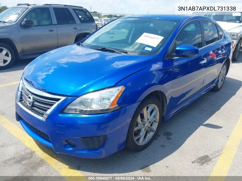 2013 Nissan Sentra Sr VIN: 3N1AB7APXDL731338 Lot: 39940577