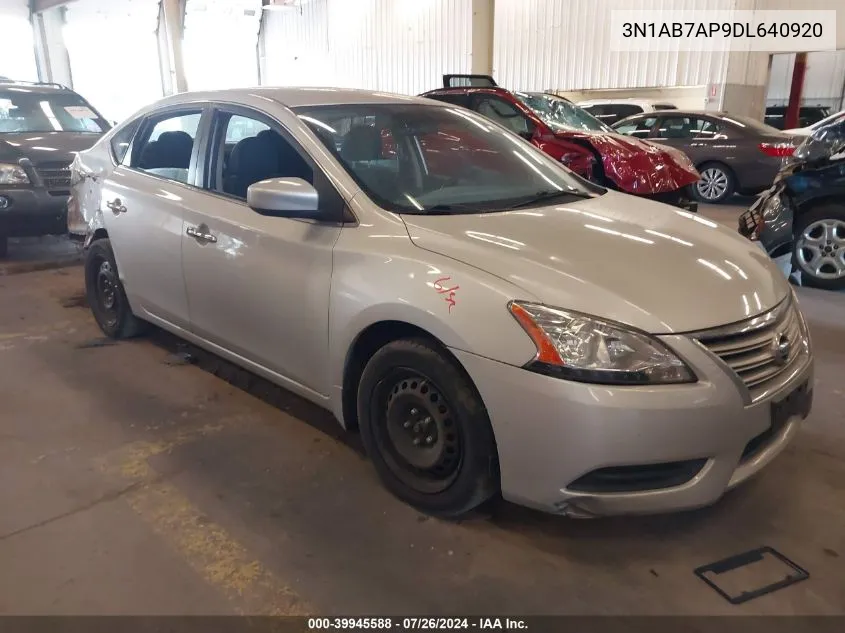 3N1AB7AP9DL640920 2013 Nissan Sentra S