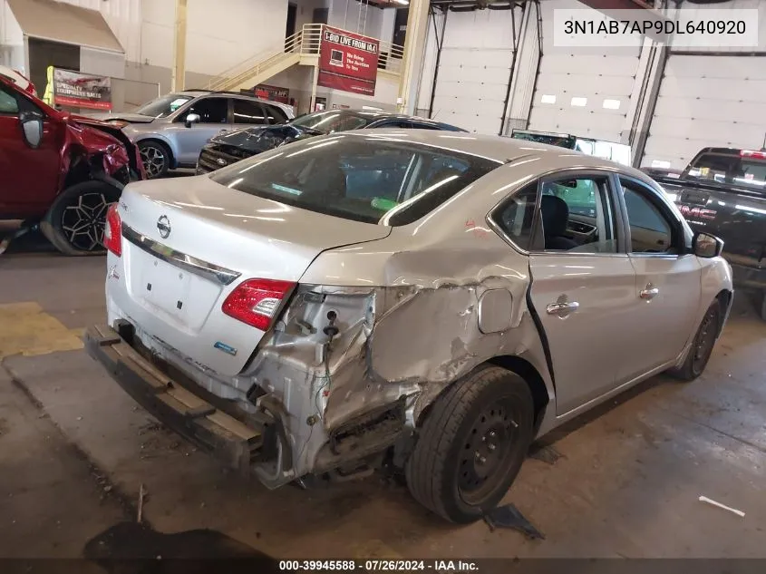 3N1AB7AP9DL640920 2013 Nissan Sentra S