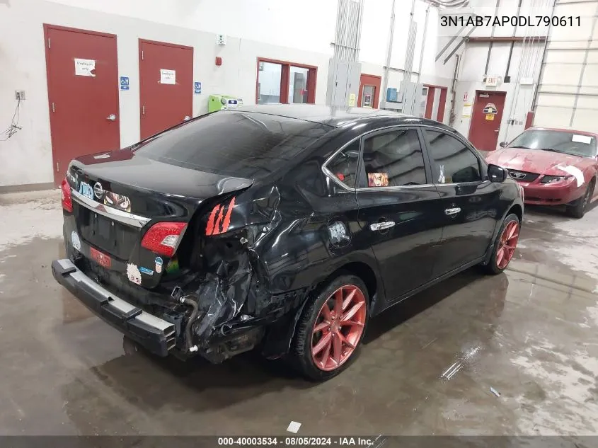 3N1AB7AP0DL790611 2013 Nissan Sentra S