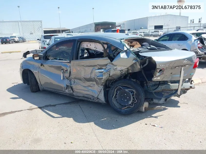 3N1AB7AP2DL678375 2013 Nissan Sentra Sv