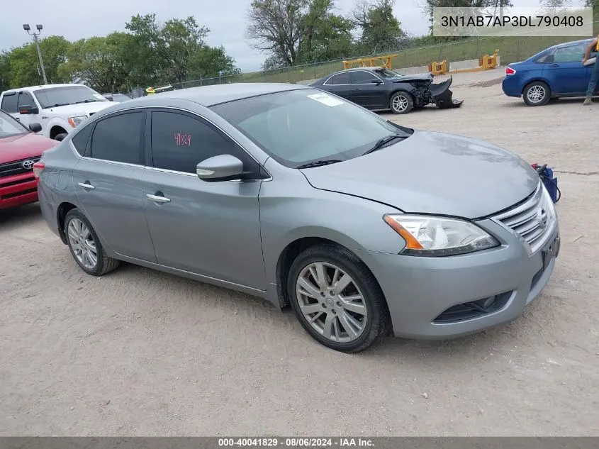 2013 Nissan Sentra Sl VIN: 3N1AB7AP3DL790408 Lot: 40041829