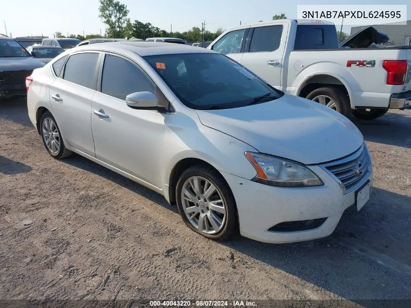 2013 Nissan Sentra Sl VIN: 3N1AB7APXDL624595 Lot: 40043220