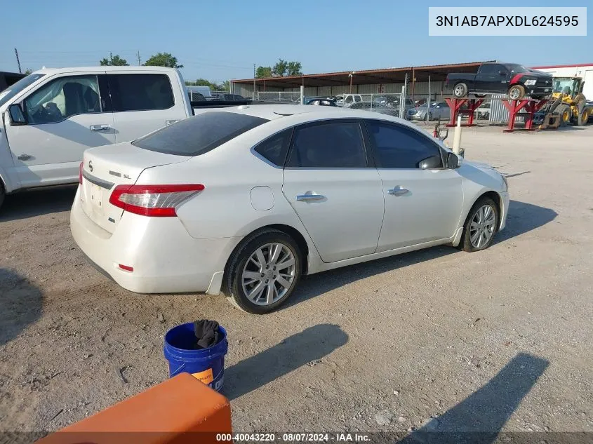 3N1AB7APXDL624595 2013 Nissan Sentra Sl