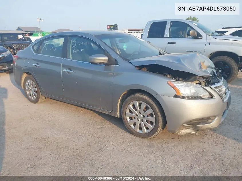 2013 Nissan Sentra Sv VIN: 3N1AB7AP4DL673050 Lot: 40048306