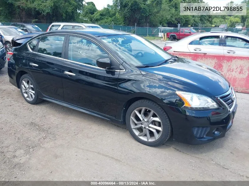 2013 Nissan Sentra Sr VIN: 3N1AB7AP2DL798855 Lot: 40096664