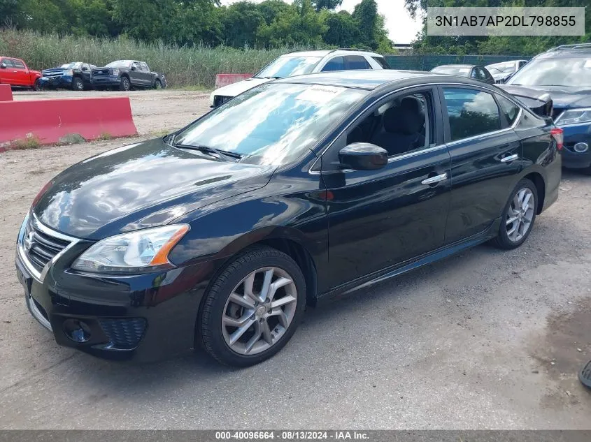 2013 Nissan Sentra Sr VIN: 3N1AB7AP2DL798855 Lot: 40096664