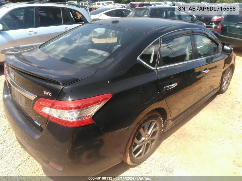 2013 Nissan Sentra Sr VIN: 3N1AB7AP6DL716688 Lot: 40100132