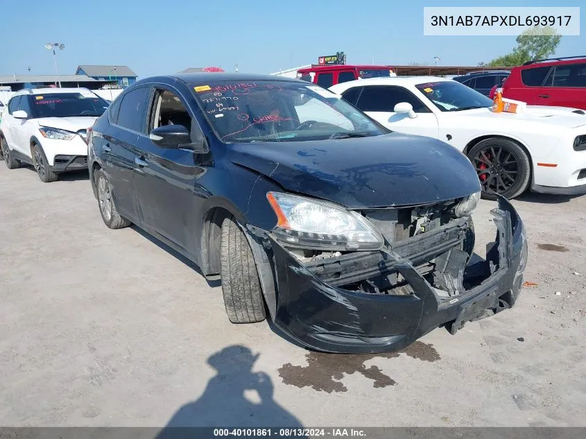 2013 Nissan Sentra Sl VIN: 3N1AB7APXDL693917 Lot: 40101861