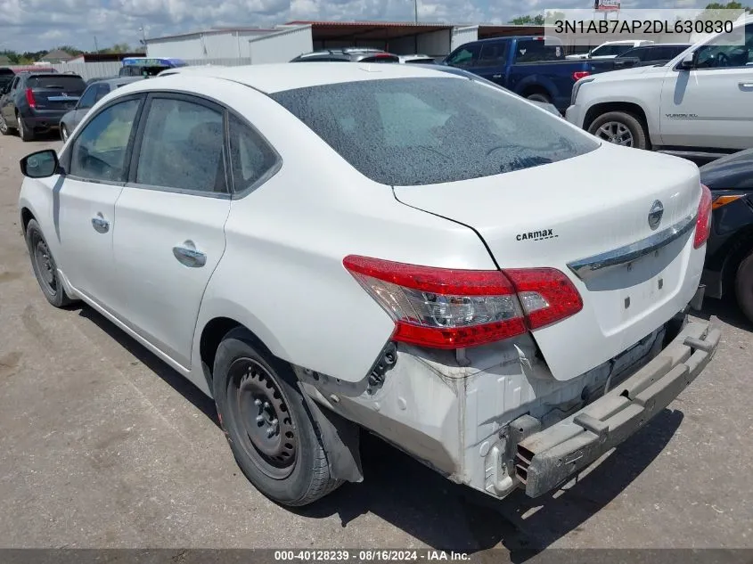 3N1AB7AP2DL630830 2013 Nissan Sentra Sv